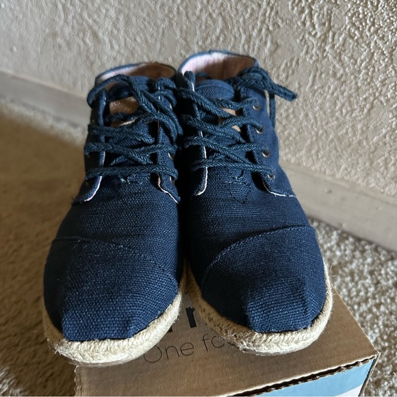 TOMS botas navy size 5.5 - Picture 2 of 4